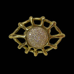 MAXI EYE ZIRCONS GOLD BRONZE