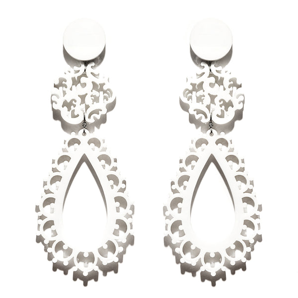 EARRINGS BIZANTINI WHITE