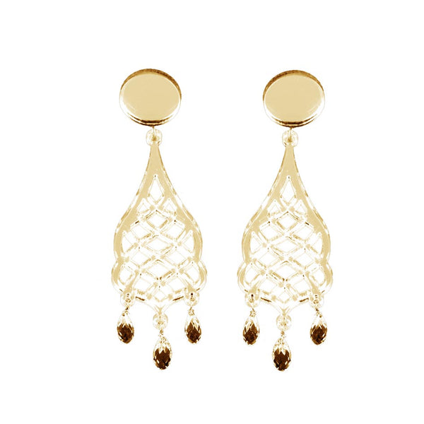 EARRINGS ALI BABA' MIRROR GOLD