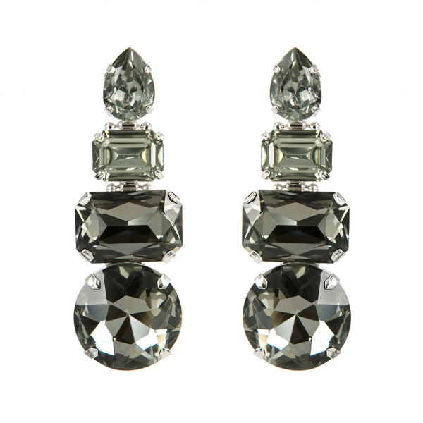 EARRING LADDER GREY
