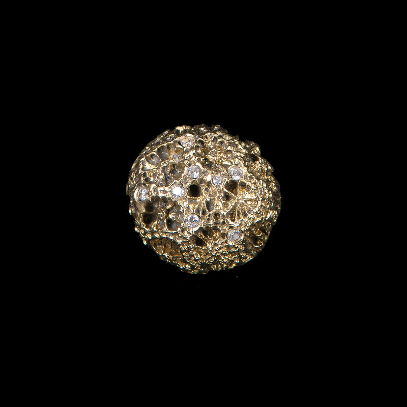 Copia del RING SMALL BALL & ZIRCONS ROSE BRONZE