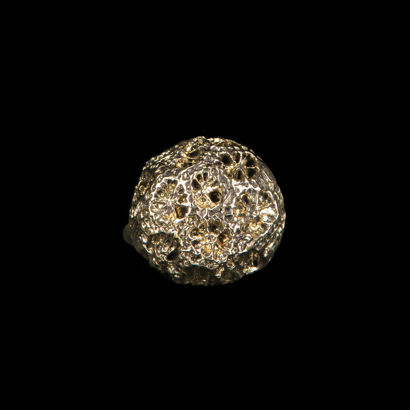 Copia del RING SMALL BALL & ZIRCONS ROSE BRONZE