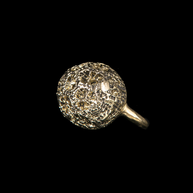 Copia del RING SMALL BALL & ZIRCONS ROSE BRONZE