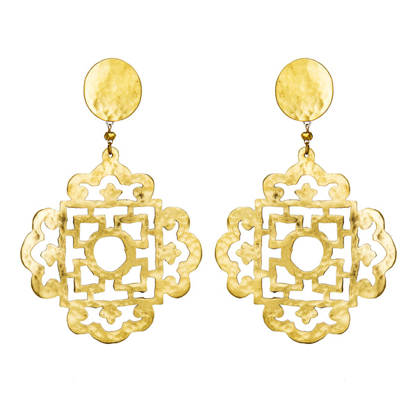 EARRINGS JAPANESE GOLD BRONZE