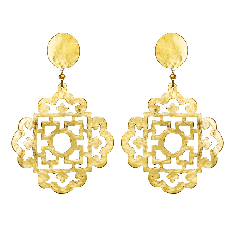 EARRINGS JAPANESE GOLD BRONZE