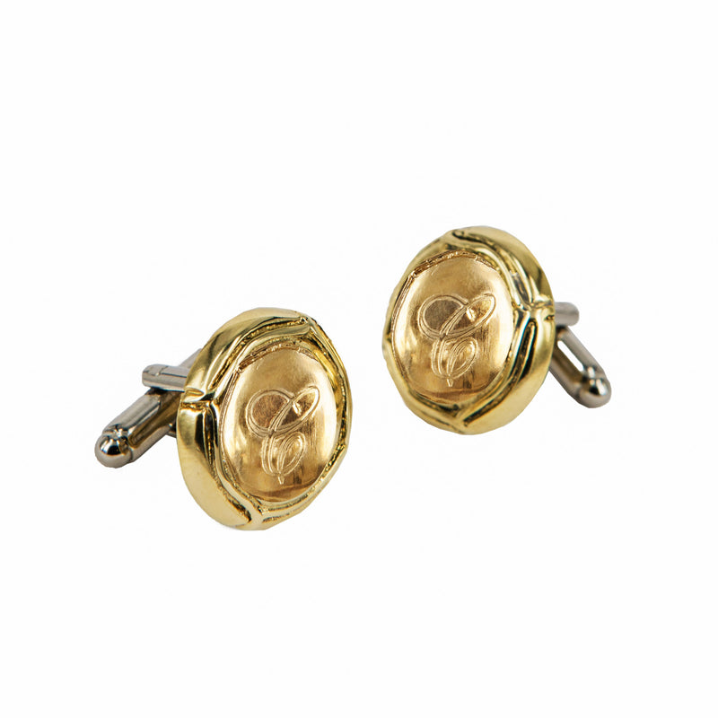 CUFFLINKS CAPSULE GOLD BRONZE & CUSTOMIZATION