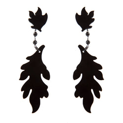 EARRINGS FOGLIE BLACK