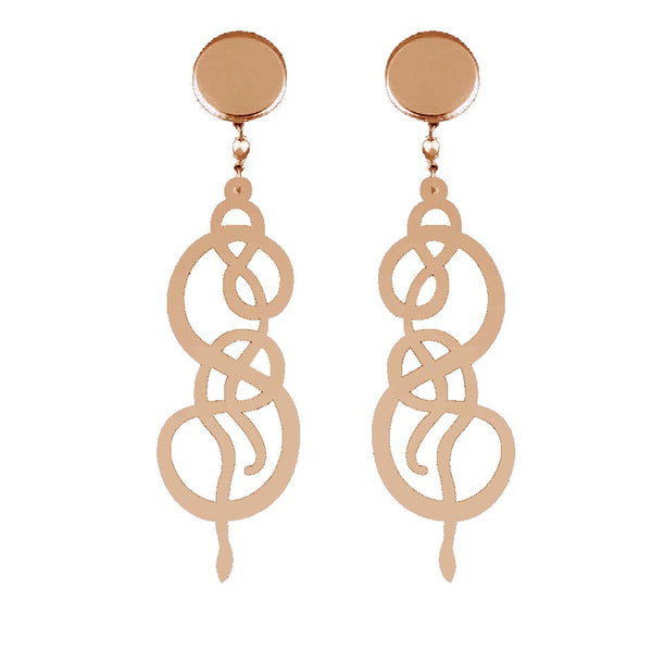 EARRINGS SERPENTI ARROTOLATI MIRROR FUME'
