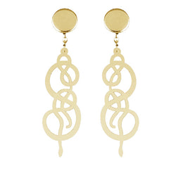 EARRINGS SERPENTI ARROTOLATI MIRROR GOLD