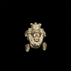 RING LION GOLD BRONZE