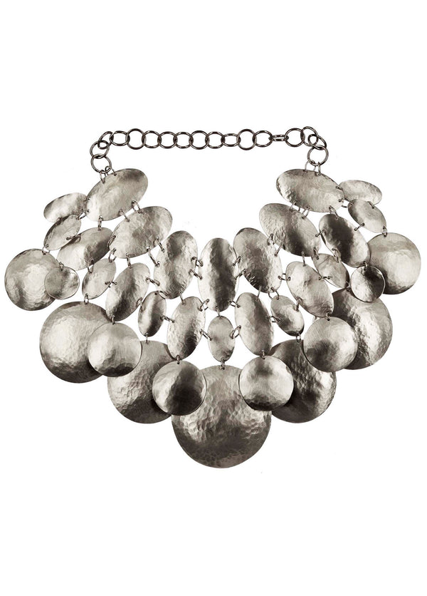 NECKLACE ASTEROIDI WHITE BRONZE