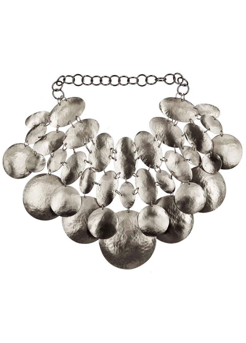 NECKLACE ASTEROIDI WHITE BRONZE