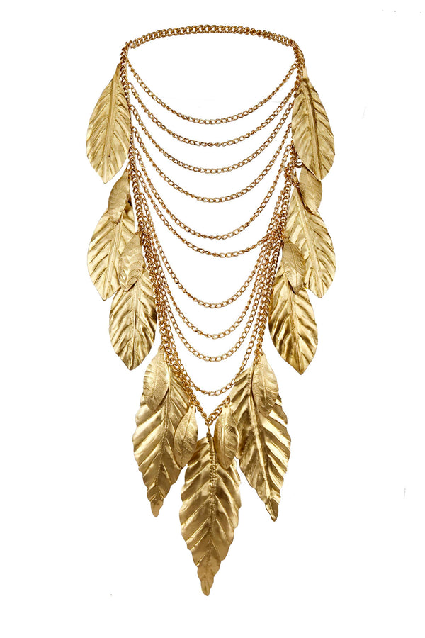 NECKLACE FOREST GOLD BRONZE