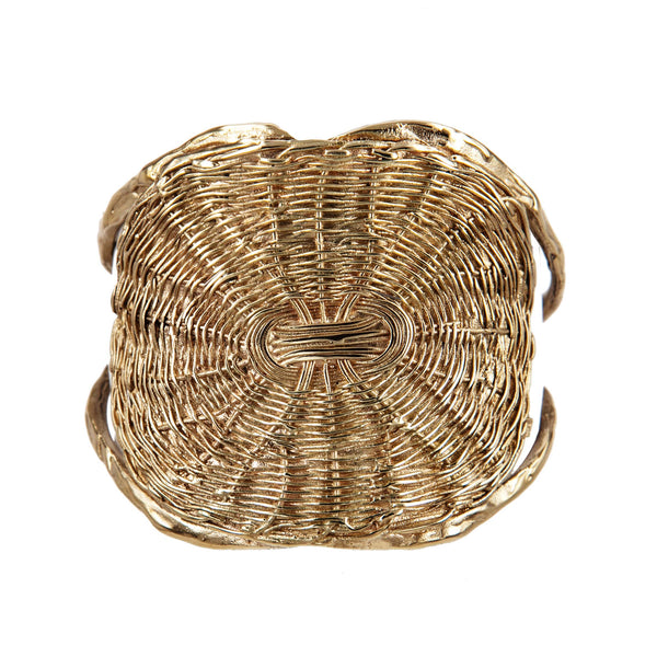 BRACELET BASKET GOLD BRONZE