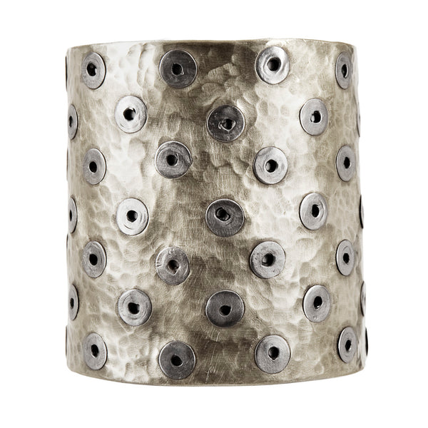 BRACELET HOLES WHITE BRONZE