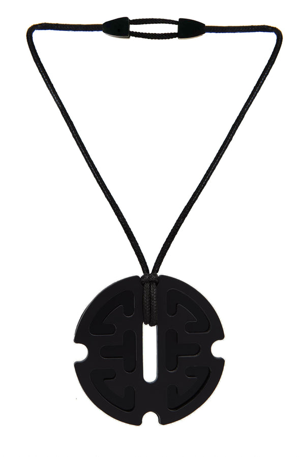NECKLACE LONGEVITY PLEXI BLACK