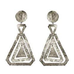 EARRINGS DIAMONDS WHITE BRONZE