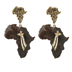 EARRINGS AFRICA GIRAF