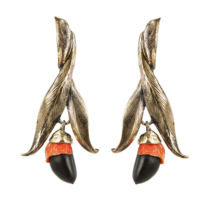 EARRINGS LEAVES & SEEMS