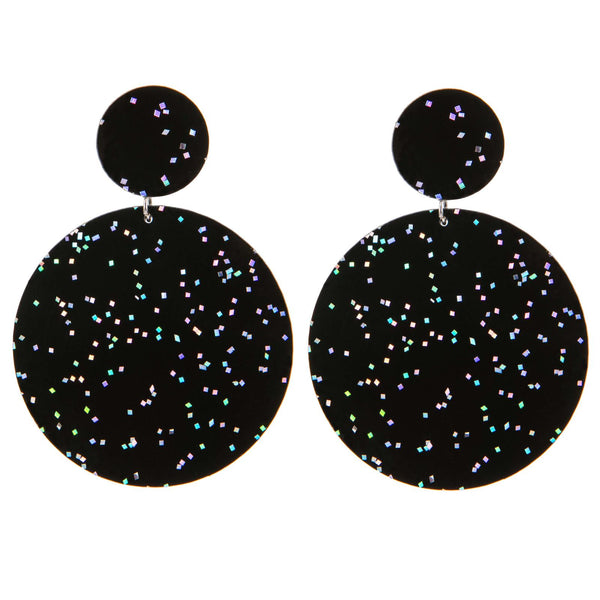 EARRINGS MAXI DOTS MIRROR GLITTER