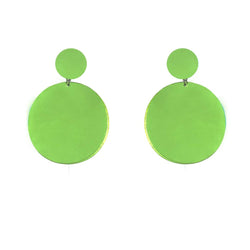 EARRINGS MINI DOTS MIRROR PERIDOT