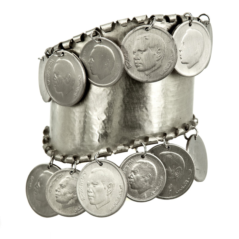 BRACELET LITTLE COINS WHITE BRONZE