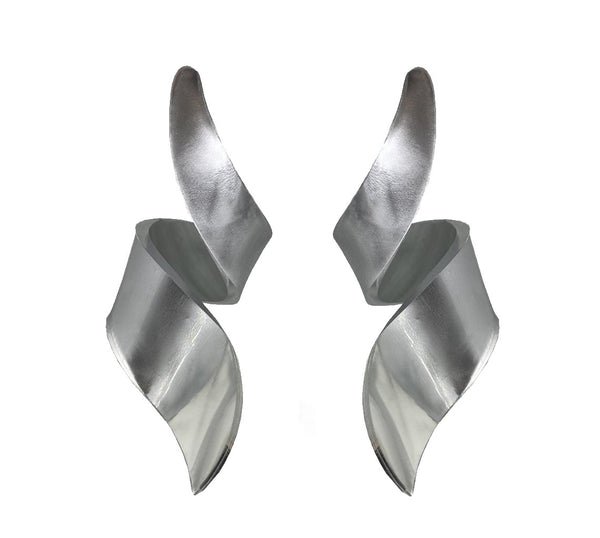 EARRINGS MIRROR  PLEXI MINI CURLY