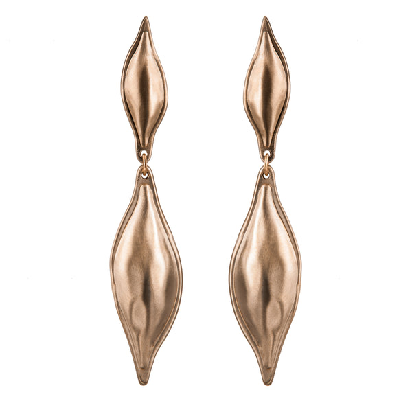 EARRINGS GROUNDWATER ROSE BRONZE