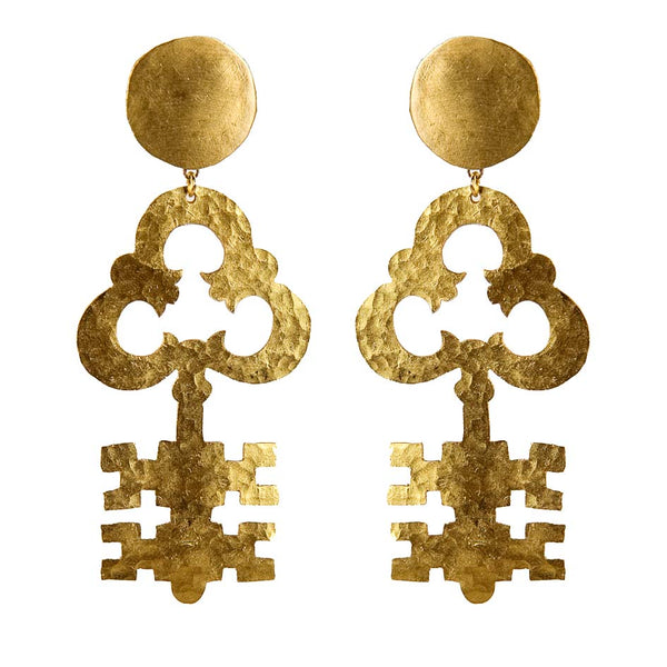 EARRINGS PASSPARTOUT GOLD BRONZE