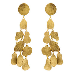 EARRINGS PUZZLE GOLD BRONZE