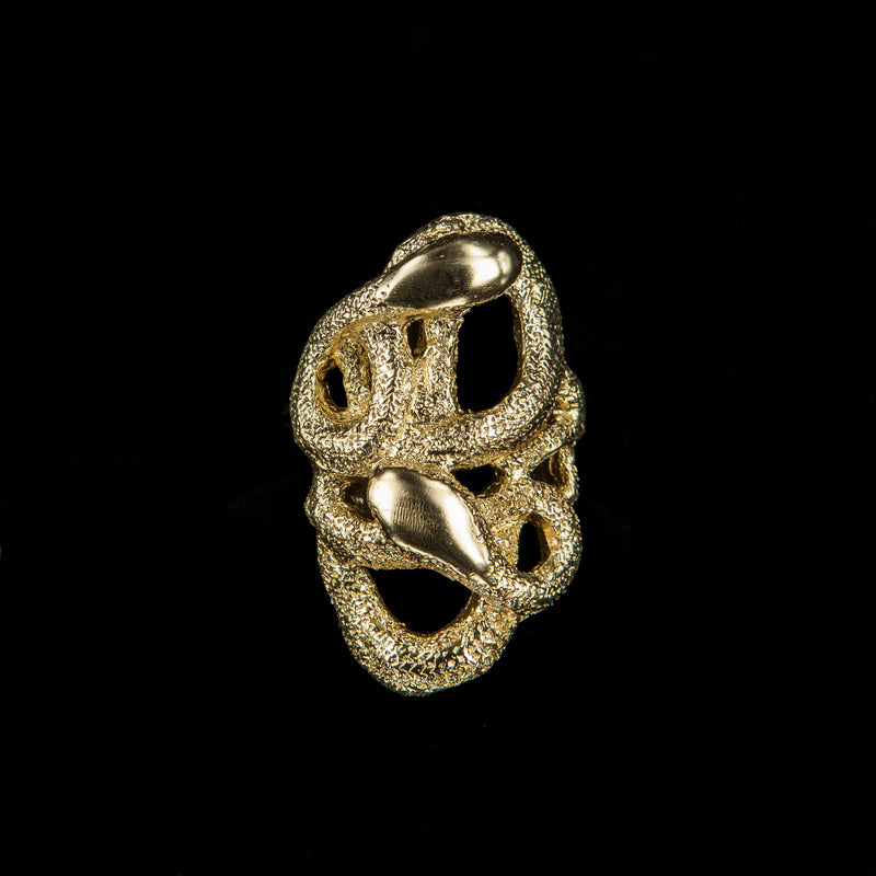 RING  SNAKE GOLD BRONZE