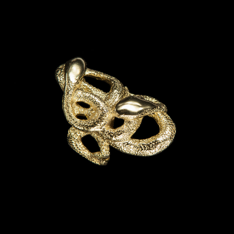 RING  SNAKE GOLD BRONZE