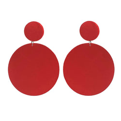 EARRINGS MAXI DOTS RED