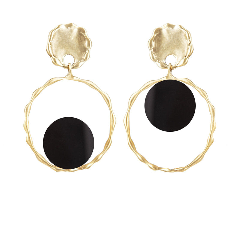 EARRINGS TEARS EYES BLACK
