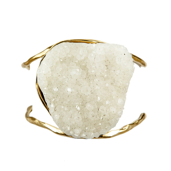 BRACELET DRUZY EYE WHITE AGATE