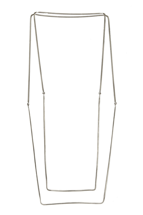 NECKLACE SWING WHITE BRONZE