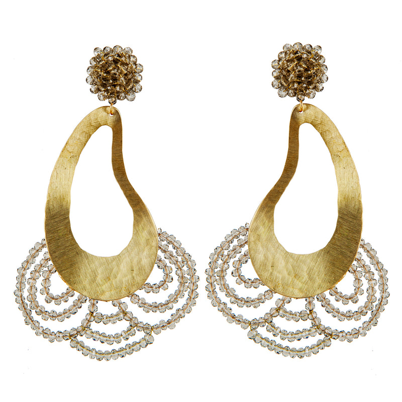 EARRINGS MENINAS SMOKE QUARTZ