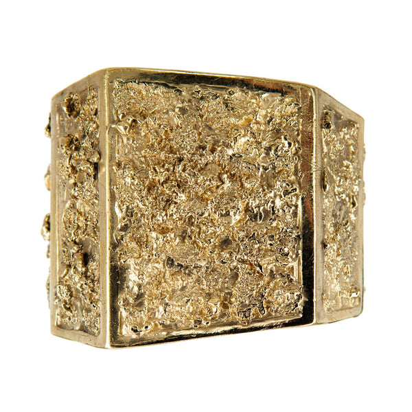BRACELET MAGMA BLOCKS GOLD BRONZE