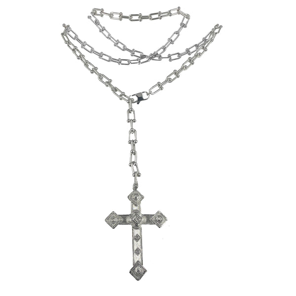 KING ARTU NECKLACE WHITE BRONZE