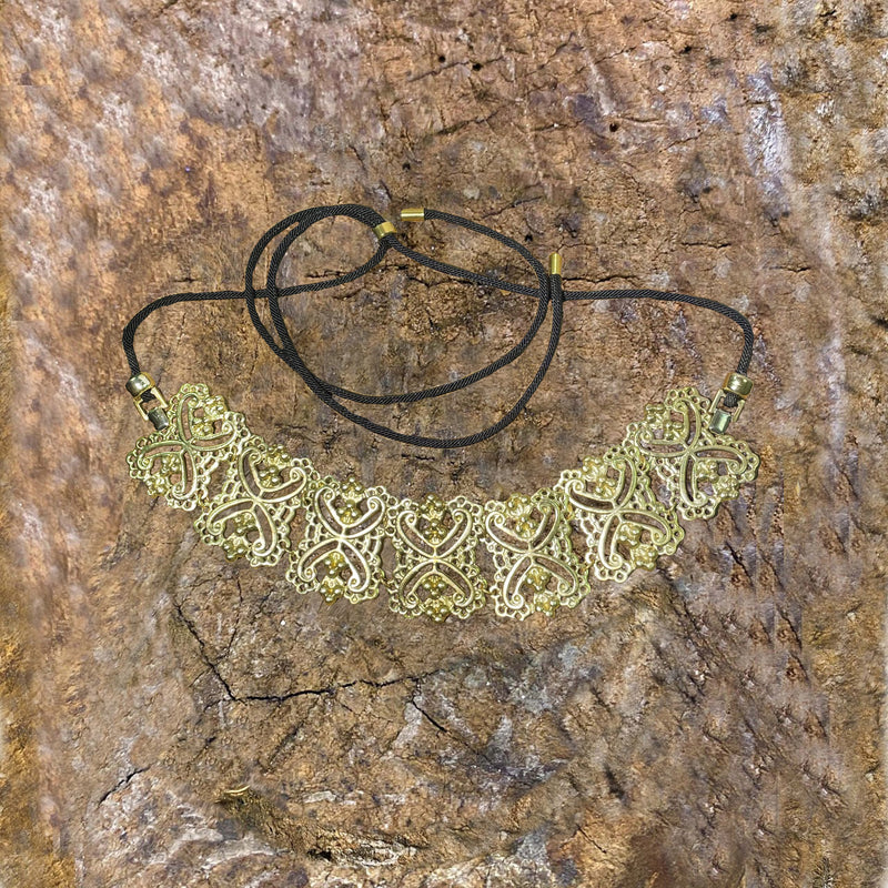 CHOKER 7 HENNA TATTOO GOLD BRONZE