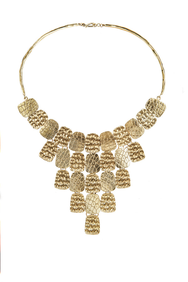 NECKLACE SERPENTAINE COBRA GOLD
