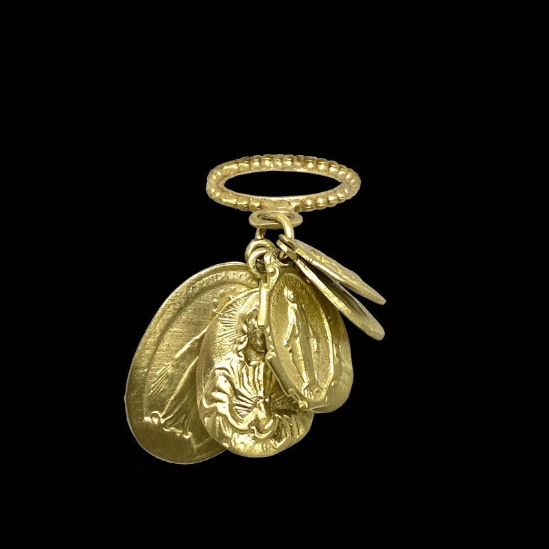 MADONNINA'S RING GOLD BRONZE