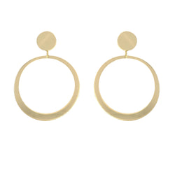 EARRINGS MINI HOOPS MIRROR GOLD