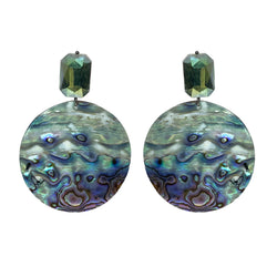 ABALONE DISCS EARRINGS