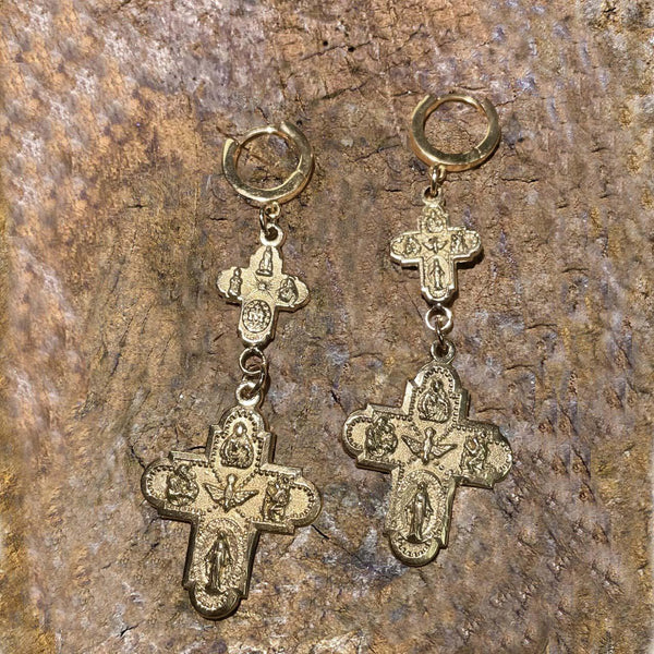 SCAPULAR MIRACULOUS MADONNA CROSSES