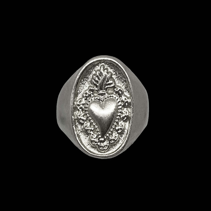 EX VOTO RING WHITE BRONZE