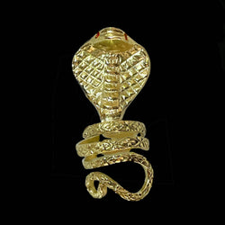 BUBBLES BLACK ONIX OVAL RING GOLD BRONZE