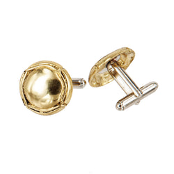 CUFFLINKS CAPSULE GOLD BRONZE