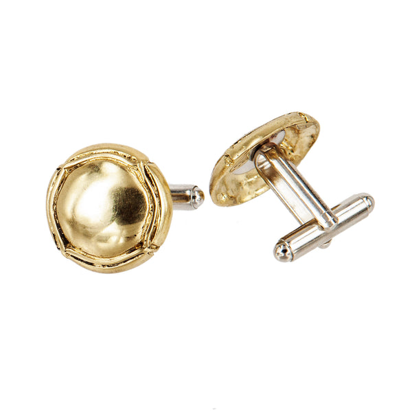 CUFFLINKS CAPSULE GOLD BRONZE