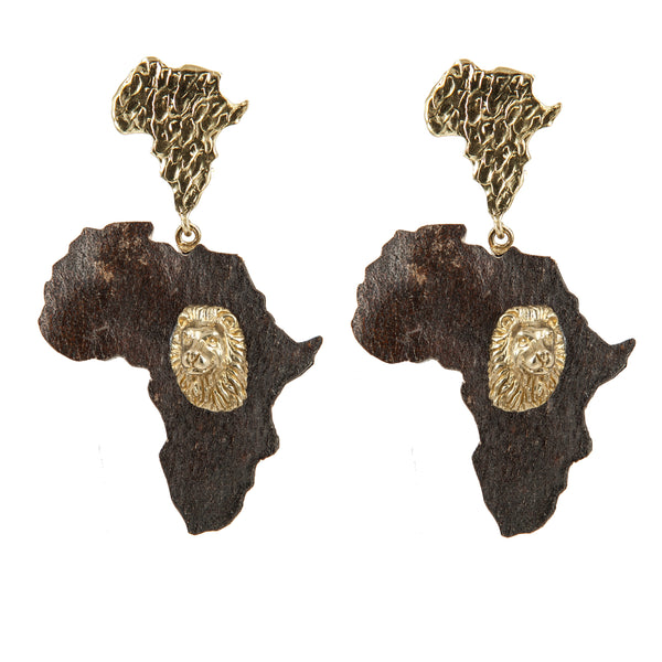 EARRINGS AFRICA LIONS